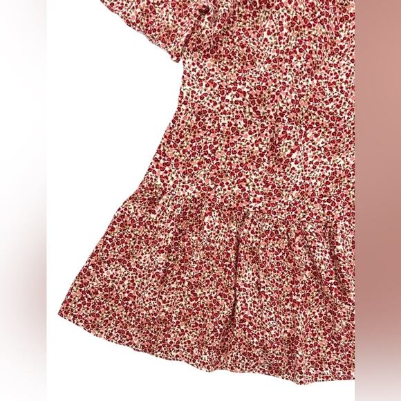 Reformation Adelina Floral Mini Dress Drop Waist V-Neck Ditsy Floral Size 2 - Picture 9 of 15